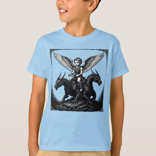 Camiseta Ascensão do Dragão Gêmeo de Valac (Frente)