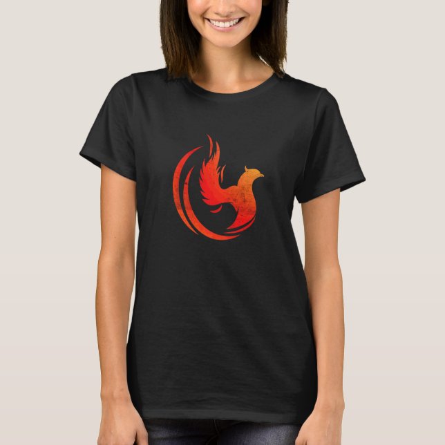 Camiseta Ascensão mítica Firebird Phoenix Bird Inspirationa (Frente)