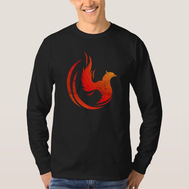 Camiseta Ascensão mítica Firebird Phoenix Bird Inspirationa (Frente)