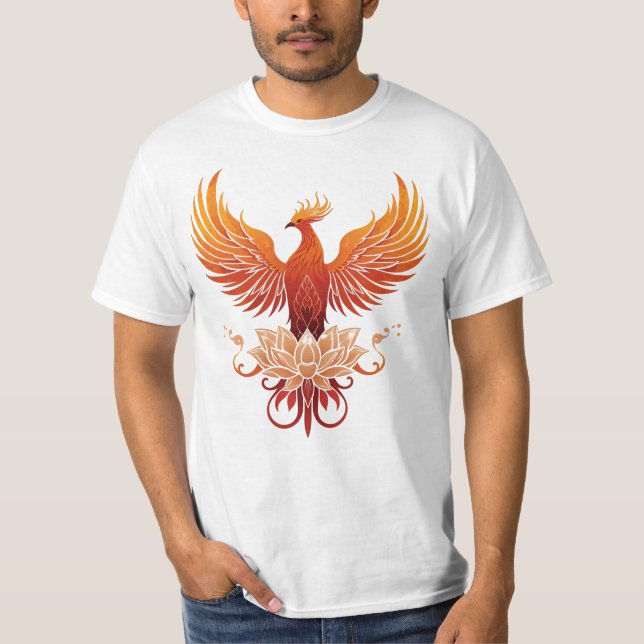 Camiseta Ascensão Phoenix - Símbolo de Força e Renovação (Frente)