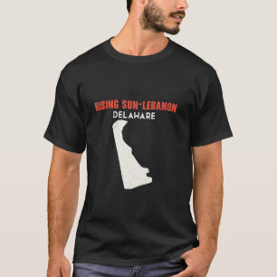 Camiseta Ascensão Sun Líbano Delaware EUA State America Tra