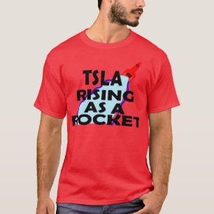 Camiseta Ascensão Tsla como foguete 1