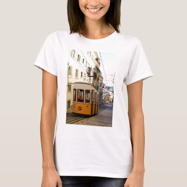 Camiseta Ascensor da Bica, Lisboa, Portugal (Frente)