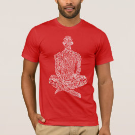 Camiseta Asceta (Vermelho c/ Branco)