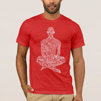 Camiseta Asceta (Vermelho c/ Branco)
