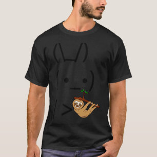 Camiseta Ascii Bunny Rabbit Segurando Uma Lama