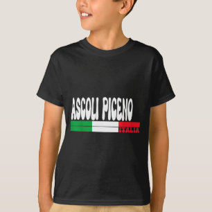 Camiseta Ascoli Piceno Cidade Itália Bandeira Itália Vintag