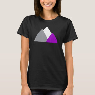 Camiseta Asexua Pride Montanha Minimalista Ace LGBTQ Asexua