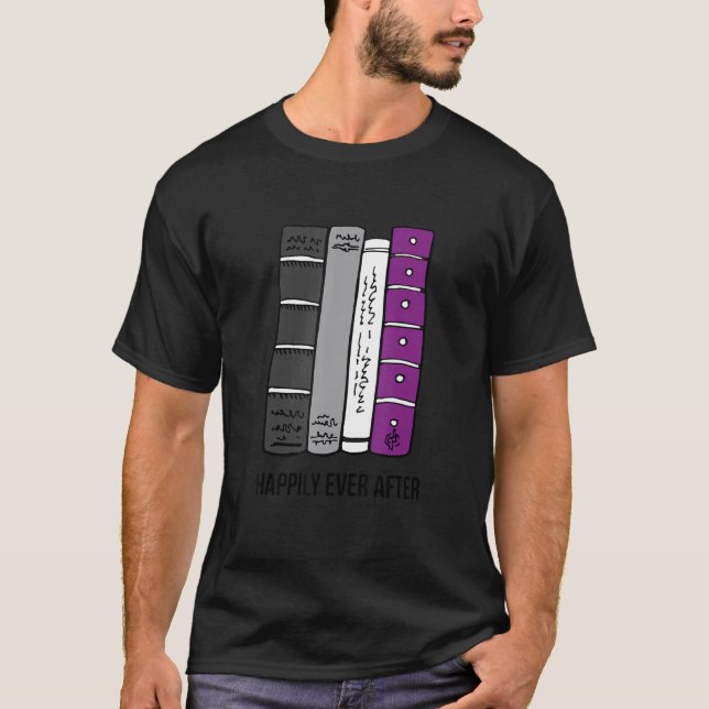 Camiseta Asexual Bookworm Ace Pride Book Lover Proud Asexua (Frente)