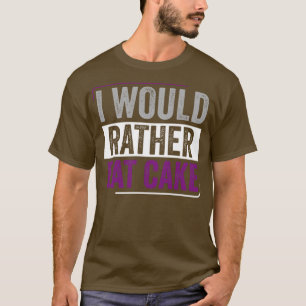 Camiseta Asexual Eu Preferencialmente Comer Bolo Ace Orgulh