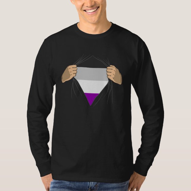 Camiseta Asexual Flag (Frente)