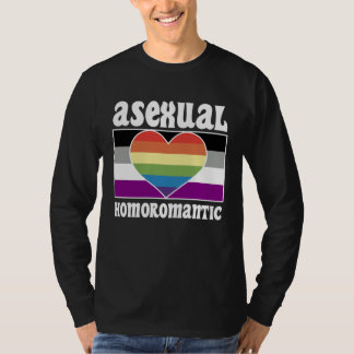 Camiseta Asexual Homoromantic Pride Flag Cute  Ace Aestheti