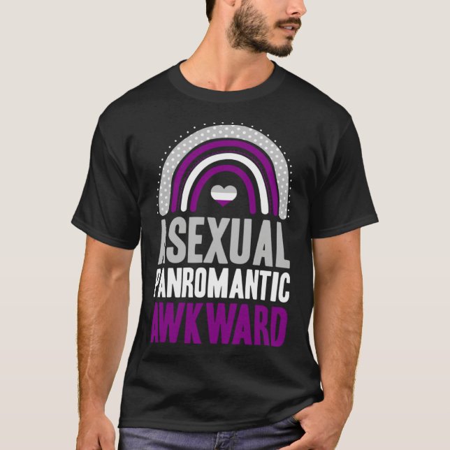 Camiseta Asexual Panromantic Awkward Asexual Pride Bohemian (Frente)