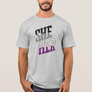 Camiseta Asexual Pronuncia Ela