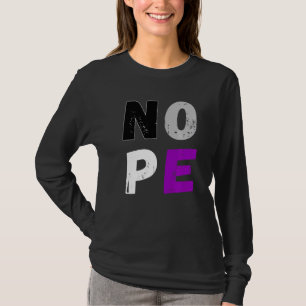 Camiseta Asexualidade Bandeira Nope Ace Sinalizador Asexual