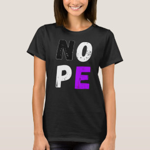 Camiseta Asexualidade Bandeira Nope Ace Sinalizador Asexual