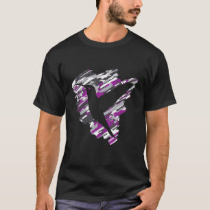 Camiseta Asexualidade do apoio às aves do orgulho assexuado