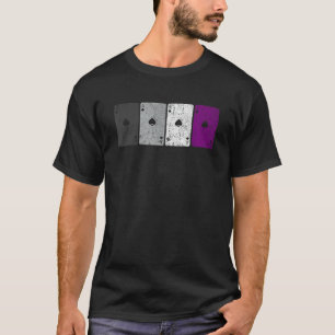 Camiseta Asexuidade Orgulho Engraçado Jogando Cartões Ace F