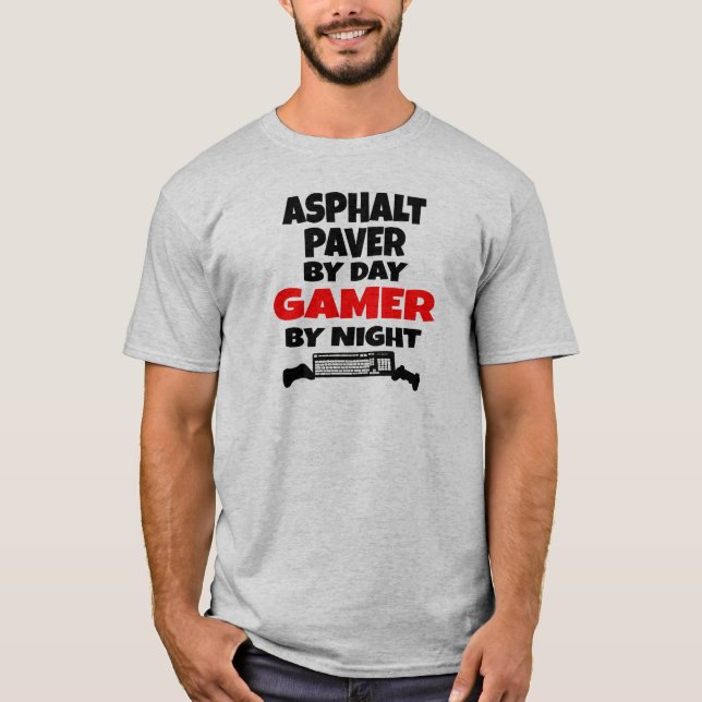 Camiseta Asfalto Paver por Jogador do Dia pela Noite (Frente)