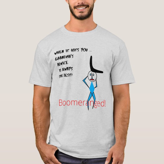 Camiseta Ash - Conselho da Vovó Boomerangado (Frente)