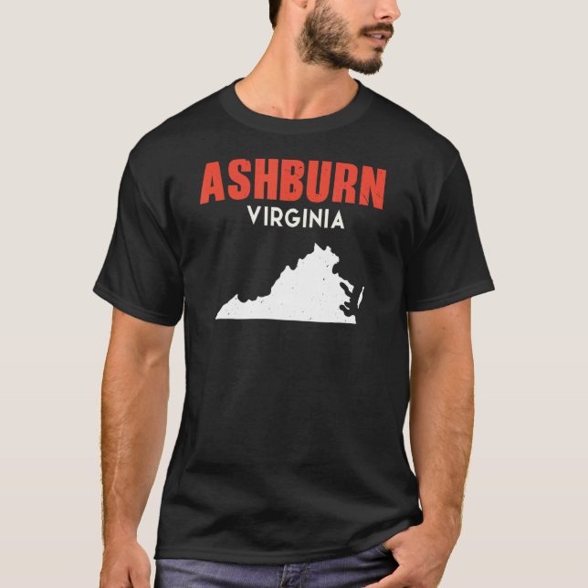 Camiseta Ashburn Virginia USA State America Travel Virginia (Frente)