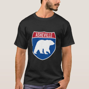 Camiseta Asheville Carolina do Norte Nc Rodovia Interestadu