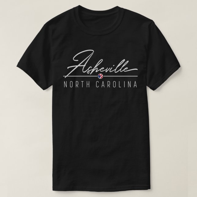 Camiseta Asheville NC Sweatshirt (Frente do Design)