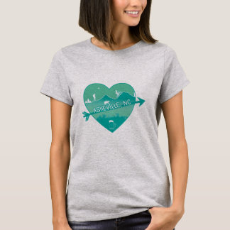 Camiseta Asheville, NC T-Shirt - Verde