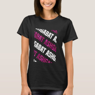 Camiseta Ashgabat Camo Pattern Pink Camouflage