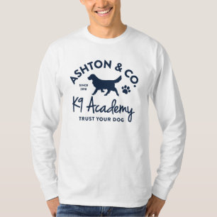 Camiseta Ashton & Co. K9 Academia 1c Longa Capa
