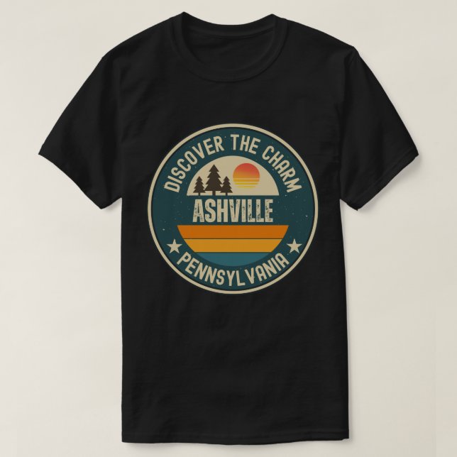 Camiseta Ashville, Pensilvânia (Frente do Design)