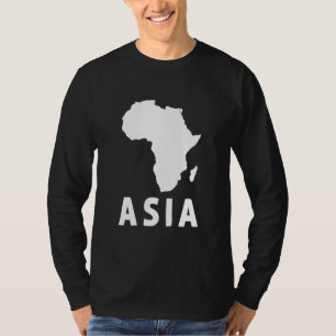 Camiseta Ásia África Piada Especificamente Estranha Humor N