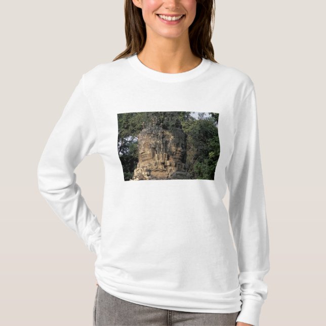 Camiseta Ásia, Camboja, Siem Reap. Esculturas de pedra enor (Frente)