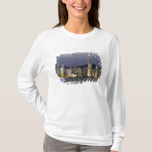 Camiseta Ásia, China, Hong Kong, panorama da cidade e 2