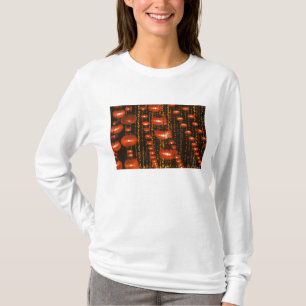 Camiseta Ásia, China, Pequim. Lanternas vermelhas chinesas,
