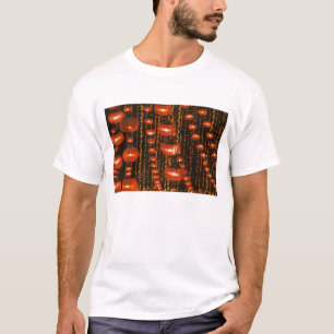 Camiseta Ásia, China, Pequim. Lanternas vermelhas chinesas,