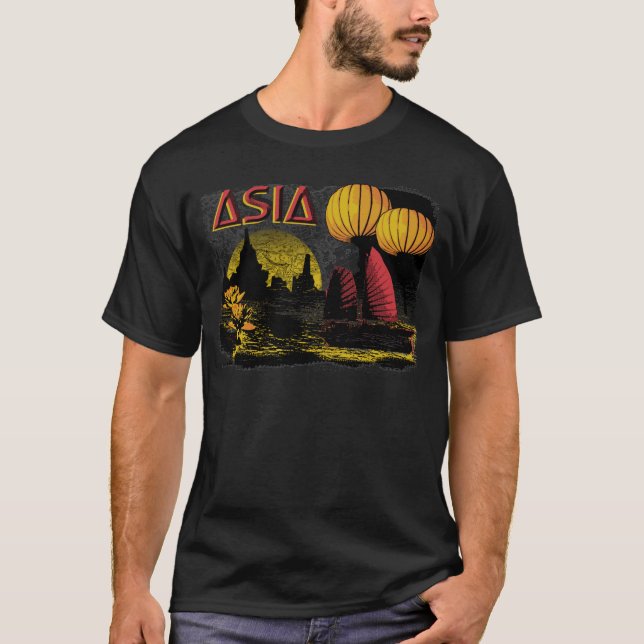 Camiseta Ásia de viagem (Frente)