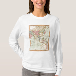 Camiseta Ásia e mapa de AustraliaPanoramic