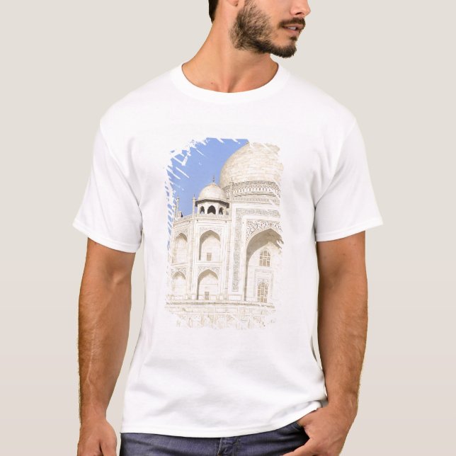 Camiseta Ásia, Índia, Uttar Pradesh, Agra. O Taj 2 (Frente)