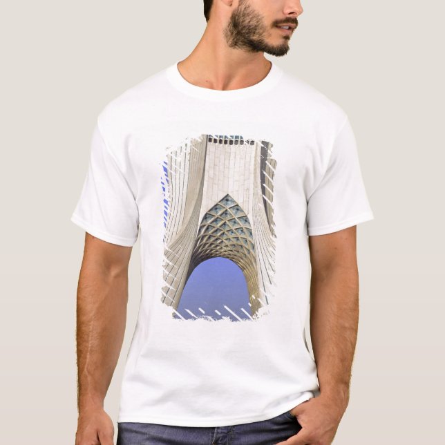 Camiseta Ásia, Irã, Teerão. O Monumento da Liberdade no Aza (Frente)