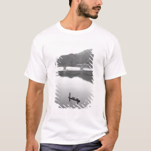 Camiseta Ásia, Japão, Iwakuni. Pescadores e ponte histórica
