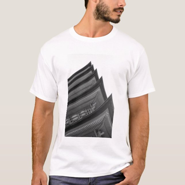 Camiseta Ásia, Japão, Miyajima. Detalhe do templo (Frente)