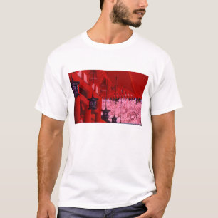 Camiseta Ásia, Japão, Quioto, santuário Heian na primavera.