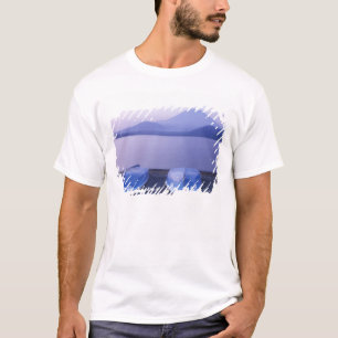 Camiseta Ásia, Japão, Yamanashi, Barcos a remo no Lago Moto