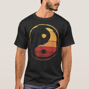 Camiseta Ásia Kawaii, Ásia Japonês, Yin E Yang Retro