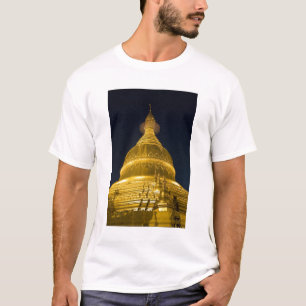 Camiseta Ásia, Mayanmar, Yangon, templo budista em