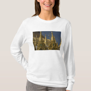 Camiseta Ásia, Mianmar, Yangon. Stupa dourada de Shwedagon