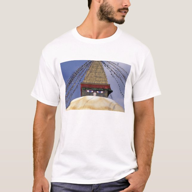 Camiseta Ásia, Nepal, Catmandu. Boudhanath Stupa.2 (Frente)