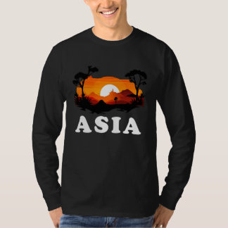 Camiseta Asia Pride Sunset Continent Souvenir