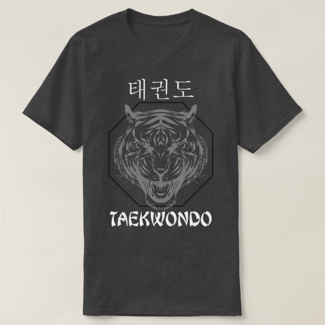 Camiseta Asia Sports Tiger Arts Marcial Taekwondo (Frente do Design)